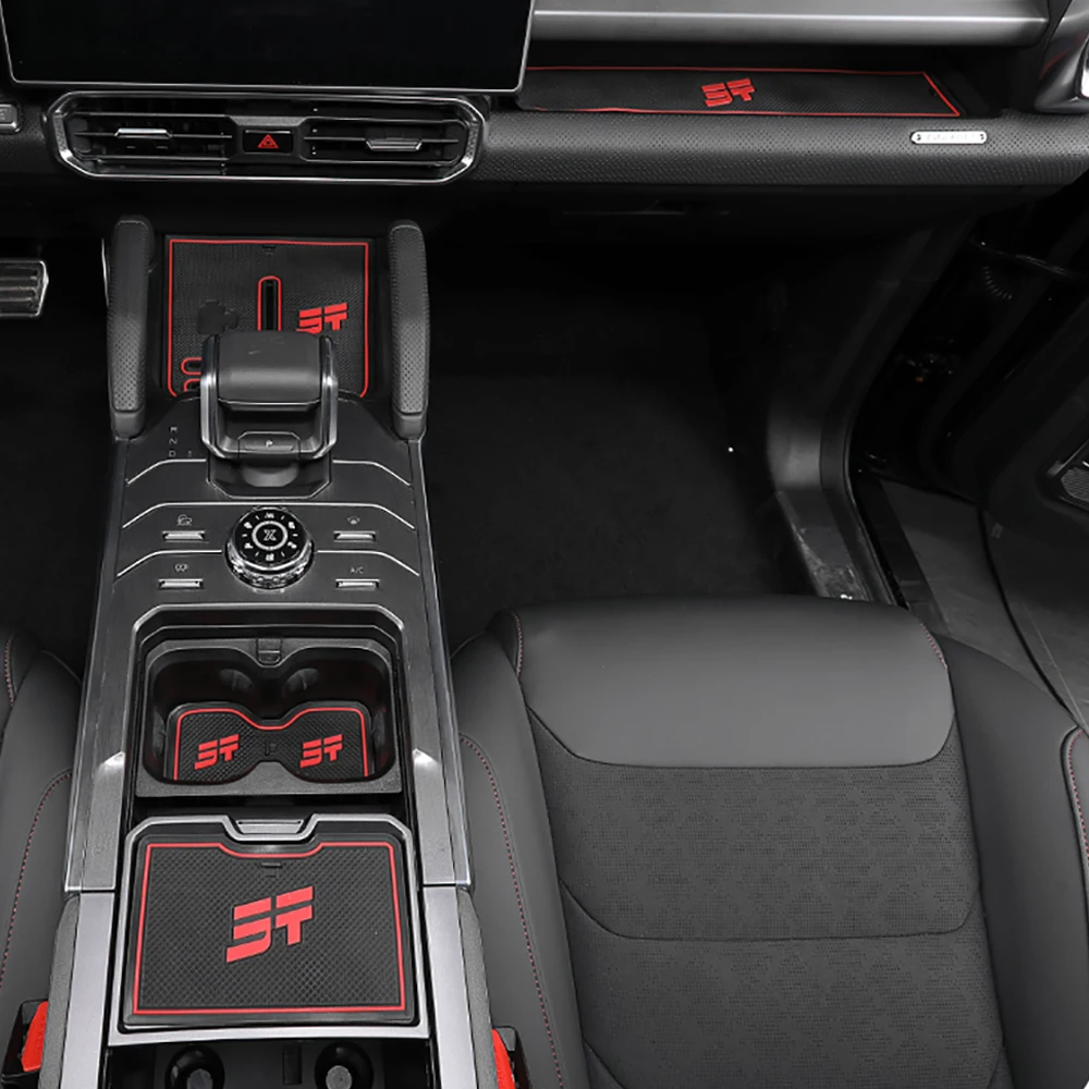 도어 슬롯 쿠션 워터 컵 쿠션 미끄럼 방지 쿠션 Chery Jetour Traveler 2023 2024 용 내부 보호 쿠션 장식