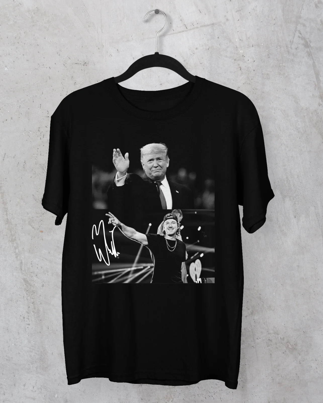 HOT NEW Morgan Wallen Donald Trump 2024 black T-shirt JJ3007