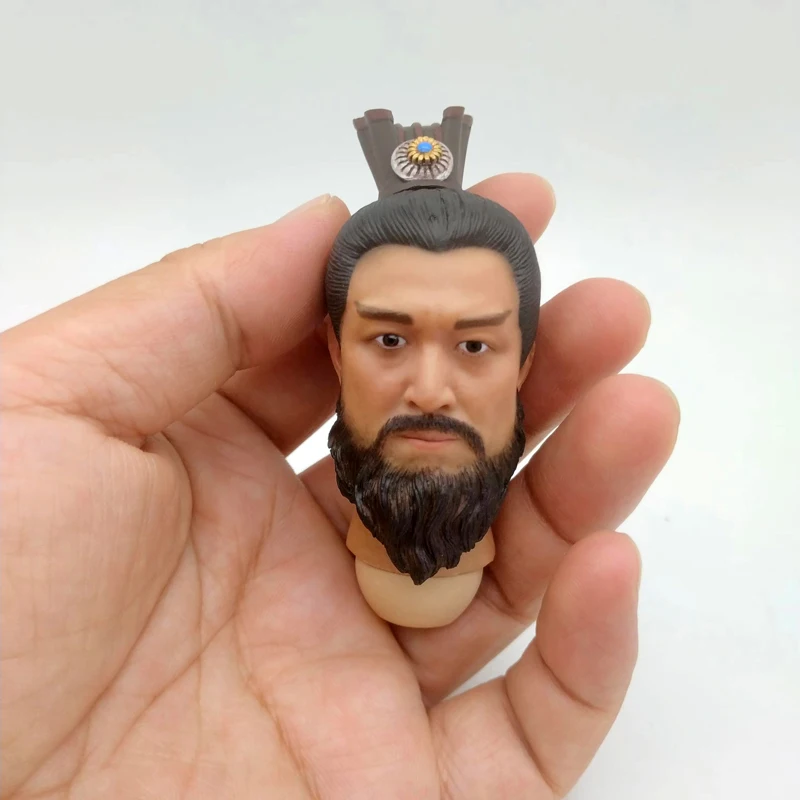 

Ancient Soldiers 1/6 Scale Sun Quan Head Sculpt Sun Zhongmou Head Played Model Toy for 12in Action Figure