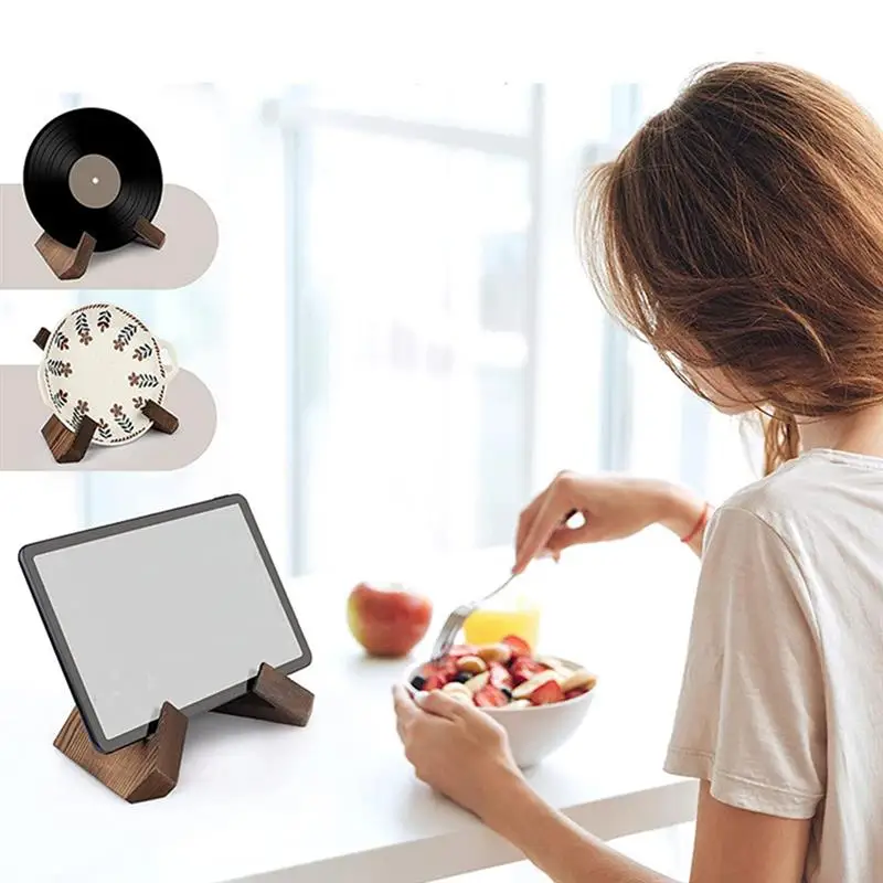 Imagem -05 - Receita Display Stand Tablet Stand Titular de Madeira Cook Book Stand Madeira Pinho Abra Book Stand Carvão Pinho Tabletop Music Stand