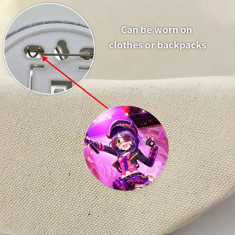 Hayasaka Mirei Game Anime Character Soft Button Badge Brooch anchor Peripherals Pin CartoonCute Clothes Lover Trinket Creative