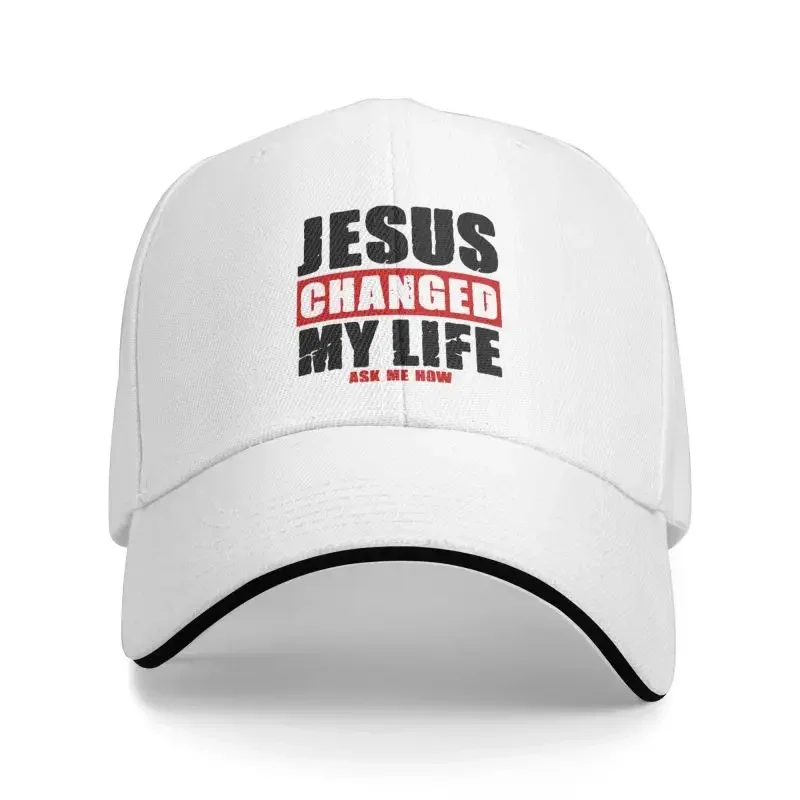 Classic Unisex Christ Jesus Changed My Life Baseball Cap Adult Adjustable Dad Hat Men Women Hip Hop