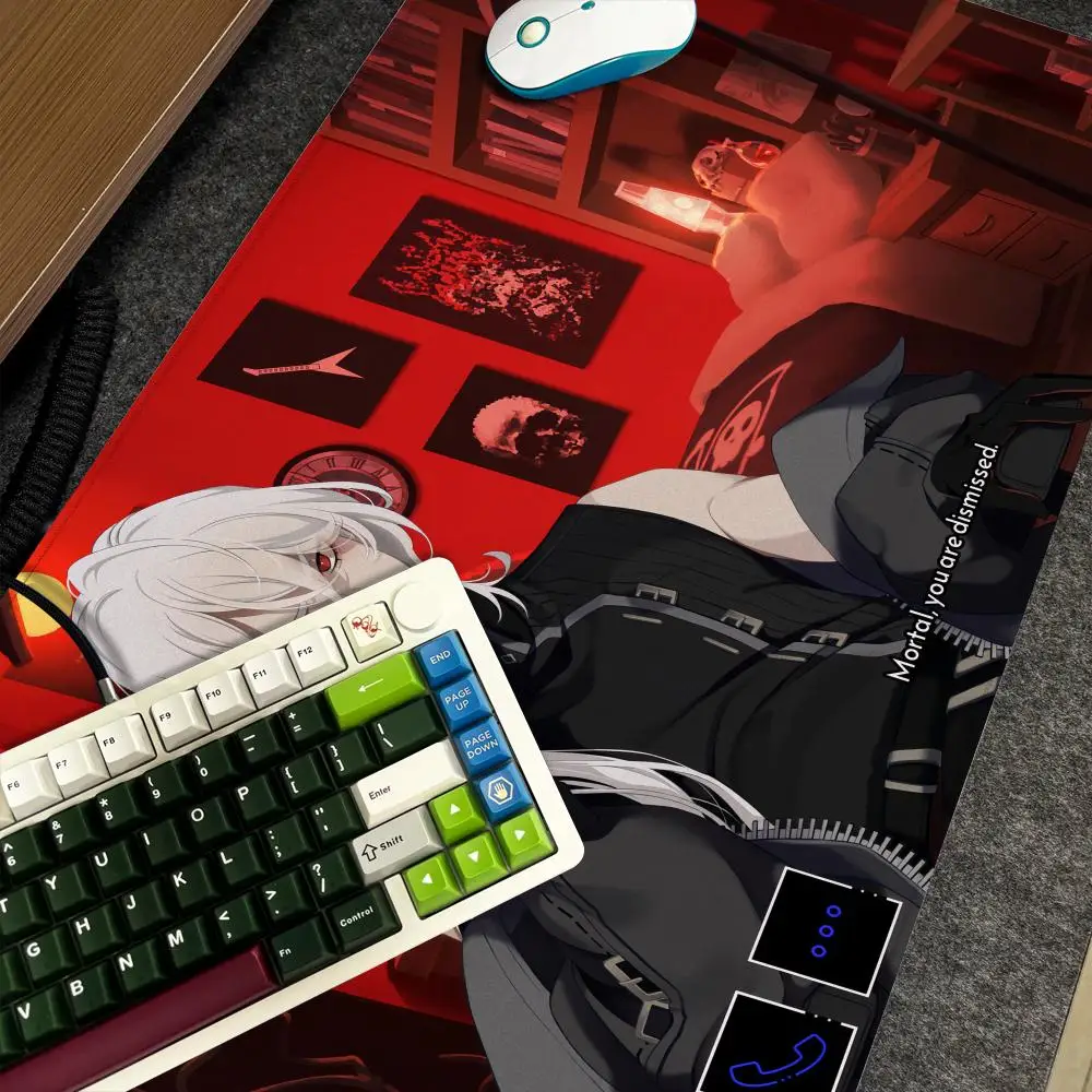 

A D-Date with Death Game Mouse Pad Xxl Computer Large Size Non-slip Gamer Keyboard 90x40cm Art Design HD Deskmat