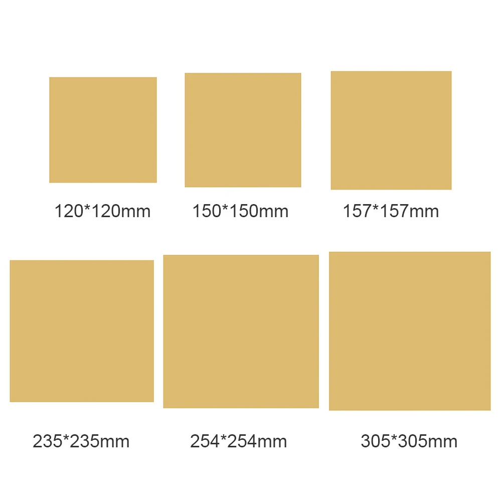 PEI Sheet 157/150mm for 3D Printer Build Surface Polyetherimide 3D Printer Parts Accessories