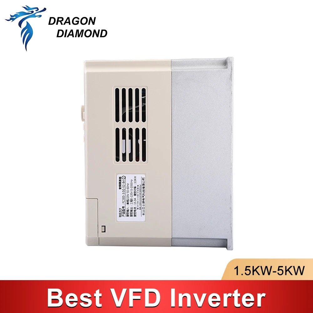 Best Original 1.5-5.5KW VFD Frequency Converter Inverter 220V/380V For CNC Milling Machine Spindle Motor Speed Control