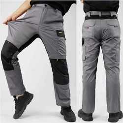 Summer Thin Stretch Work Pants Wear-resistant Workwear, Outdoor Construction Trousers, Labor Protection Cargo Pants