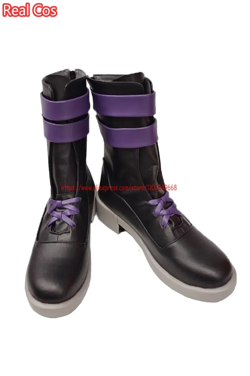 أحذية RealCos Vtuber Noctyx Uki Violeta/Shu Yamino/Alban Knox/Yugo Asuma التأثيرية أحذية الهالوين أزياء النساء والرجال أحذية الألعاب