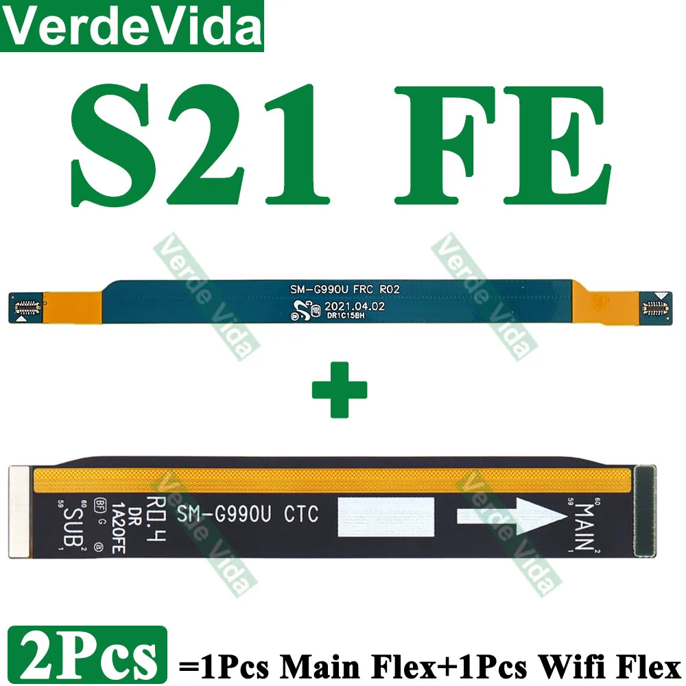 2Pcs WIFI Signal + Main Board Cable Connector For Samsung S24 S23 S22 Ultra S21 S20 Plus S20+ S21U S22Ultra S21FE Motherboard