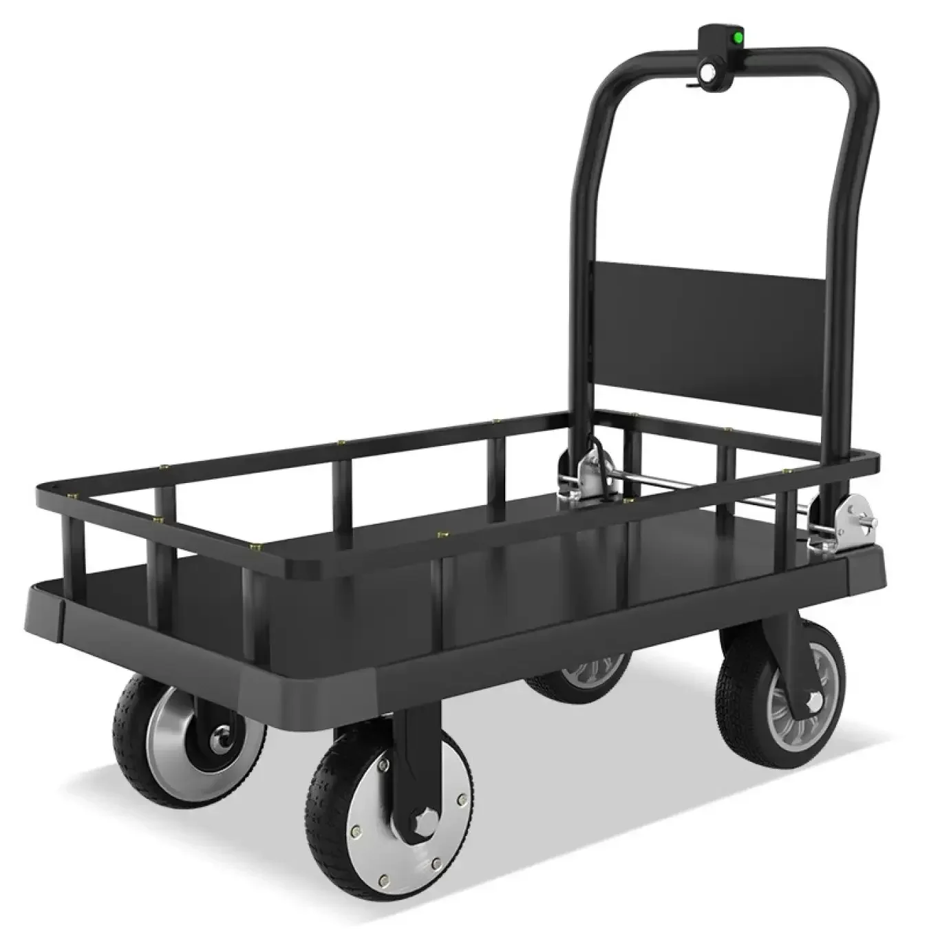 

Electric Four-wheel Flatbed Handcart, Storage and Transportation, Detachable Battery, Handling and Traction, Household use