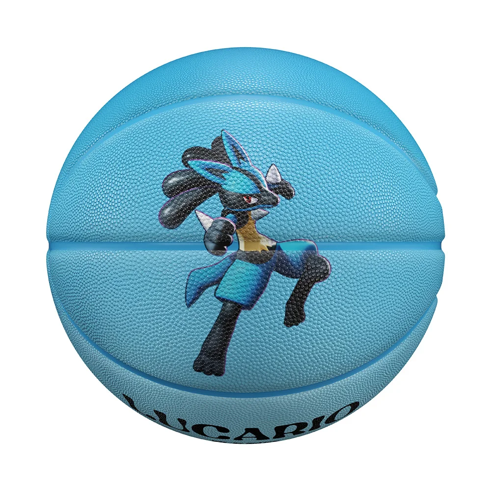 Blue Rubber Basketball Official Size 7 Perfect Gift for Grandson Professional Basketball with 4 Layers Outdoor Indoor Ball