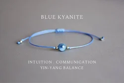 Blue Kyanite Healing Women's bracelet Kyanite Bracelet Grounded Ghost Energy Bracelet