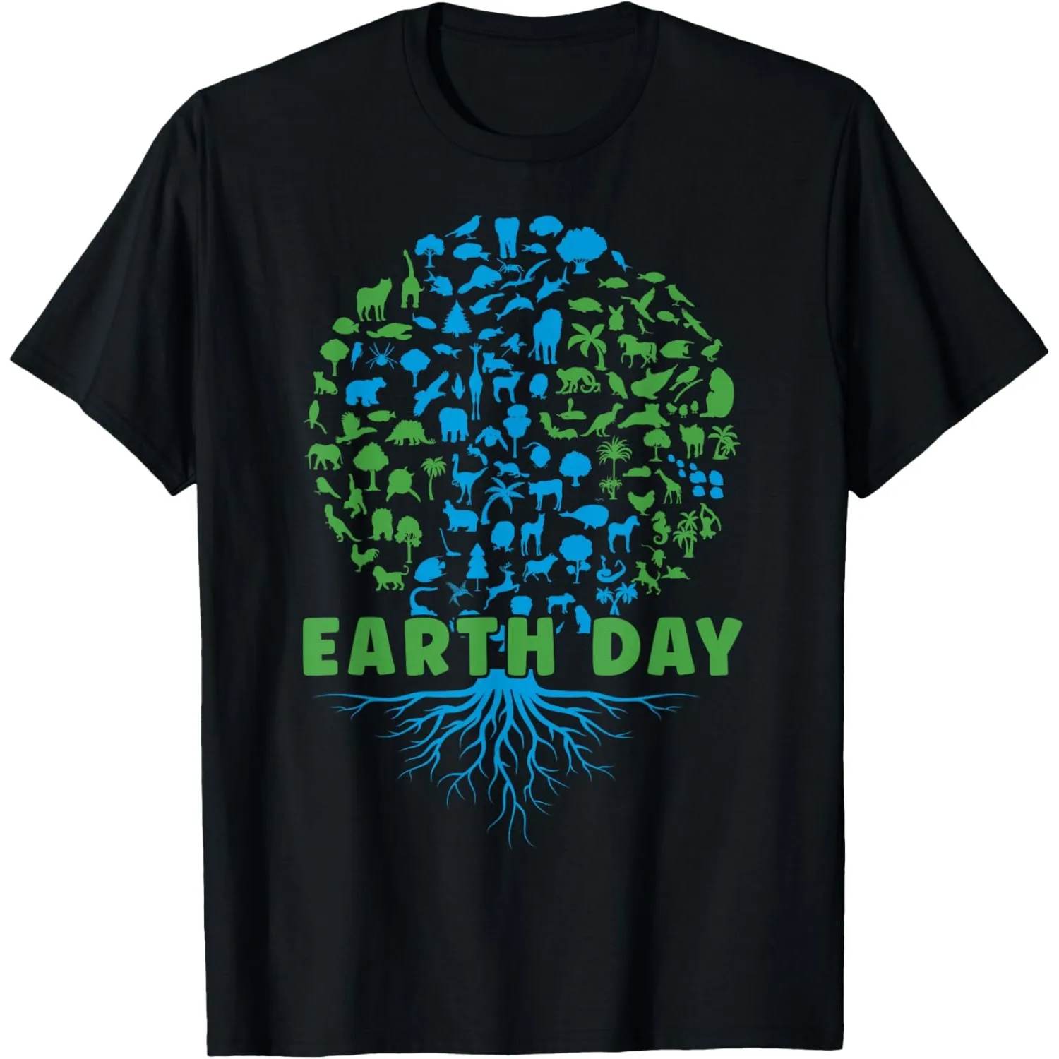 Earth Day Tree Of Life Graphic Tee Breathable Short Sleeve Casual T-Shirt For Men Women Kids
