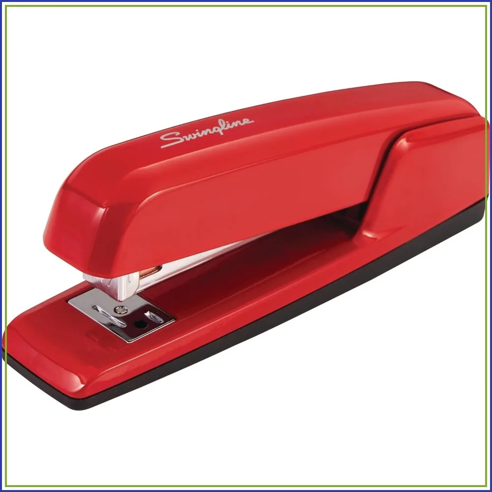 

30 Sheet Metal Stapler, Jam-Free Desktop Stapler for Office Home, Heavy Duty Stapler with 210 Staple Capacity, Pinning & Tacking Function, Red