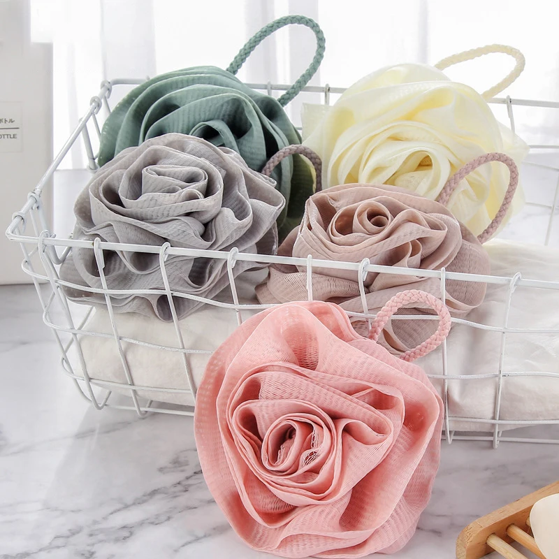 Rose Bath Flower Bath Sponges Bath Sponge For Sponge Pads Cute Bath Sponges Exfoliating Bath Sponge Toddler Body Scrubbe Showe