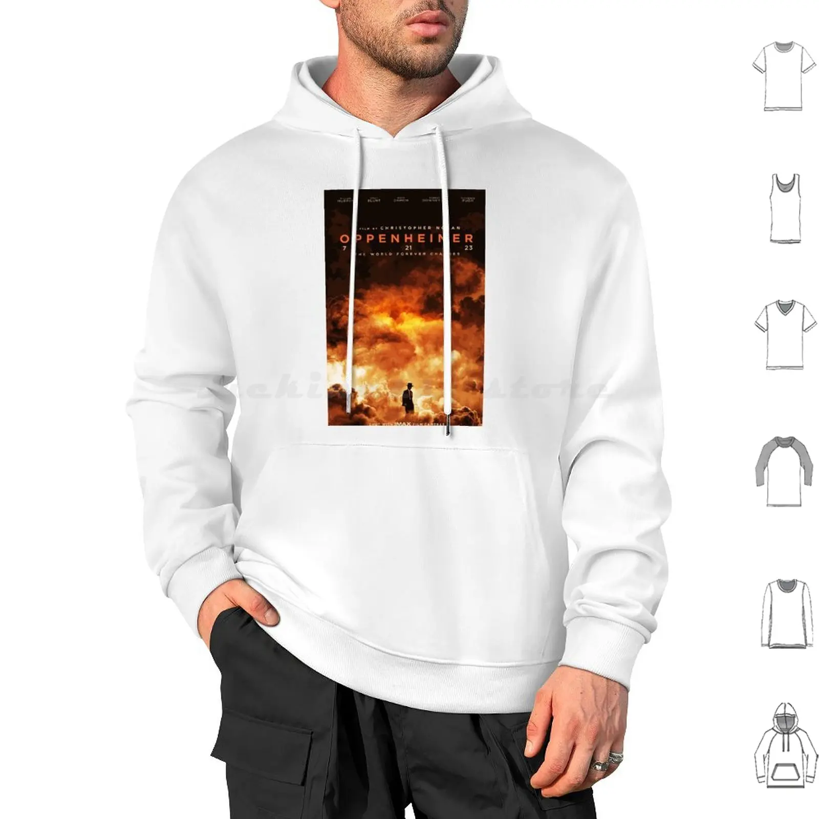 Oppenheimer Movie Hoodie cotton Long Sleeve Oppenheimer Movie Oppenheimer Film Movies Movie Oppenheimer Characters