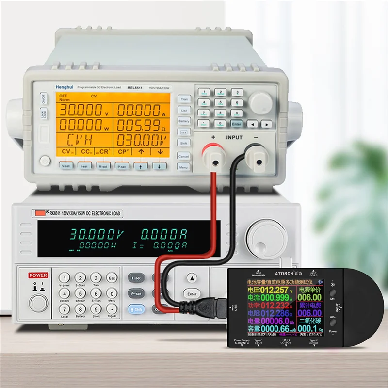 ATORCH UD24 USB-тестер Type-C 2,4-дюймовый цифровой вольтметр Амперметр Power Bank Детектор напряжения Volt PD Trigger Электрический счетчик