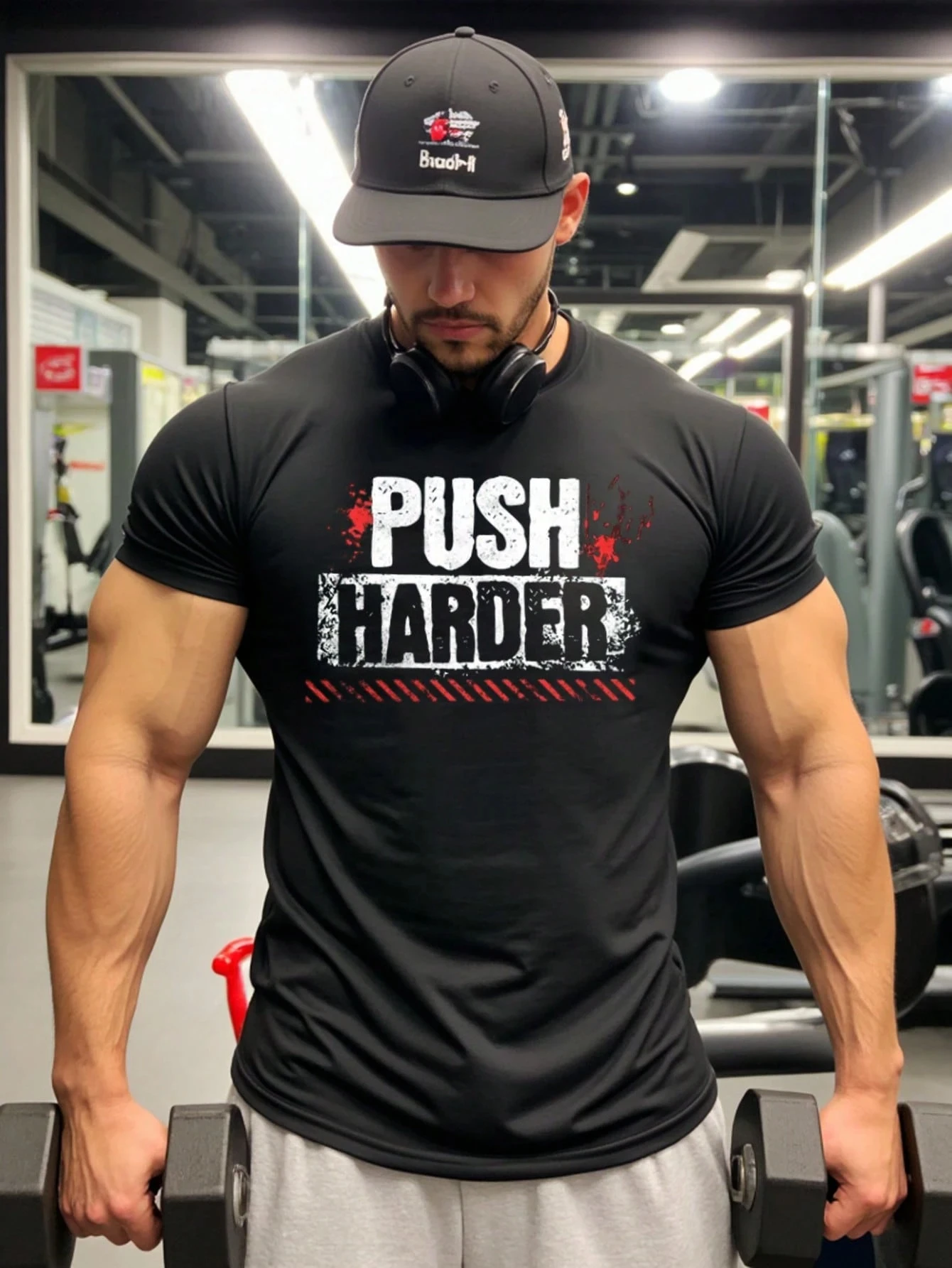 Minimalist Sports Short Sleeve T-Shirt Suitable Summer Comfortable Breathable Baggy Gym Performance Oversized T Shirt Harajuku