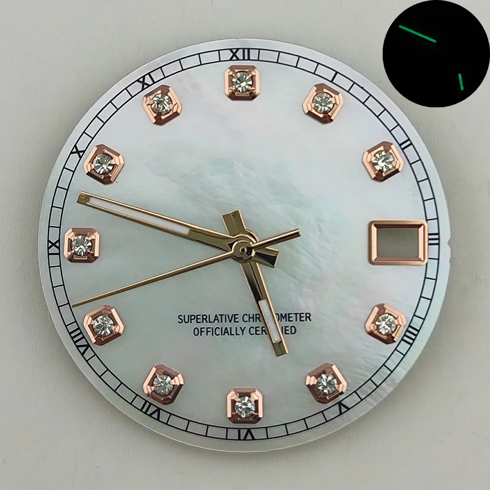 new pattern 28.5mm NH35/NH36 shell dial watch dial S dial suitable for NH35/NH36 movements watch accessories repair tool