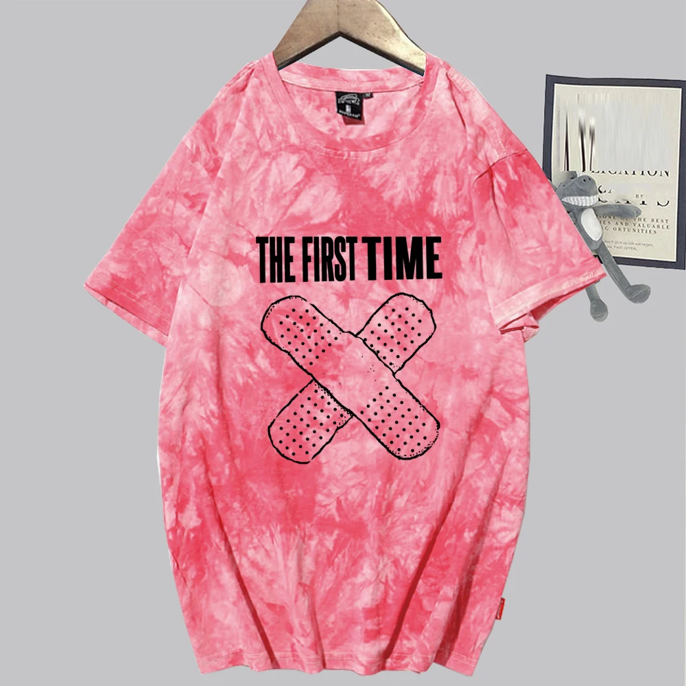 قمصان مصبوغة بربطة عنق للأطفال من LAROI ، قميص هراجاكي ، قمصان تيشيرت صيفية كبيرة الحجم ، هدايا محبي الموسيقى من قمم ، أول مرة ، #4