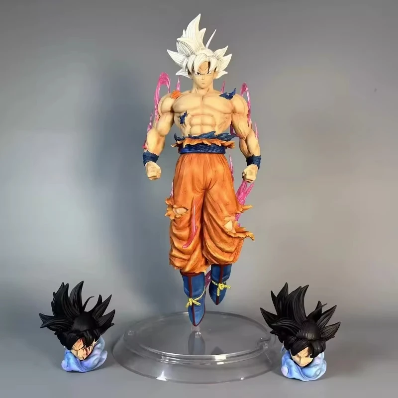 35CM Dragon Ball Figur Son Goku Kakarotto Bejita Yonsei Drei Köpfe Anime Figuren PVC Statue Modell Actionfigur Geschenk Spielzeug