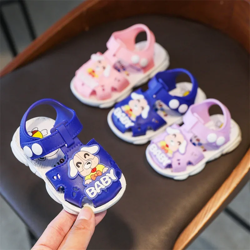 kids shoes waterproof plastic baby sandals for boys and girls non-slip soft-soled toddler shoes