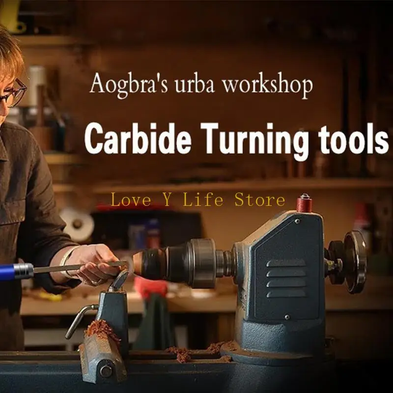 L74C 8 шт. Токарные инструменты с алмазной круглой и квадратной твердосплавной вставкой для дерева DIY