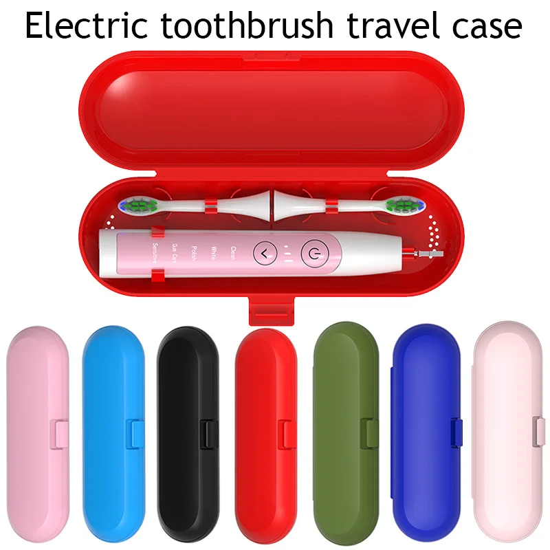 Portable Travel Case for Electric Toothbrush Handle Storage Case Solid Color Electric Toothbrush Organizer Box Protective Cover