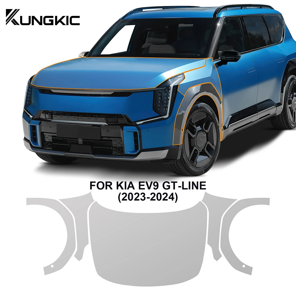 

Car Paint Protection Film for KIA EV9 GT-Line 2023 2024 PreCut TPU PPF Anti-scratch Transparent Bra Kit Body Sticker 8.5mil