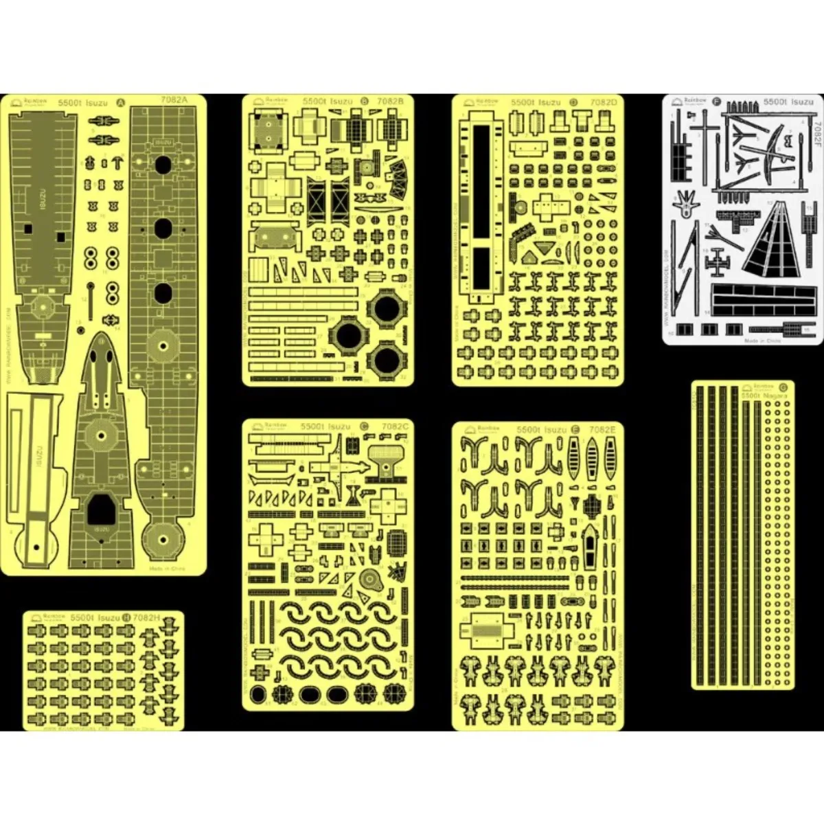 

Rainbow The Etching Part PE 1/700 IJN Light Cruiser Isuzu (1944) [8PE] Rb7082