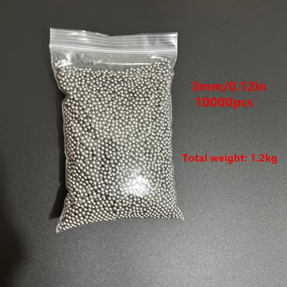 Small Size Steel Balls 10000pcs1 Pack 3mm/0.12in And 3.5mm/0.14in High Carbon Steel Industrial Material Precision Bright Surface