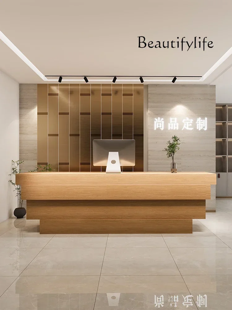 new S High-End Affordable Luxury Clothing Store Bar Counter Cashier Company Reception Cabinet Chess And Card Room Billiard Hall