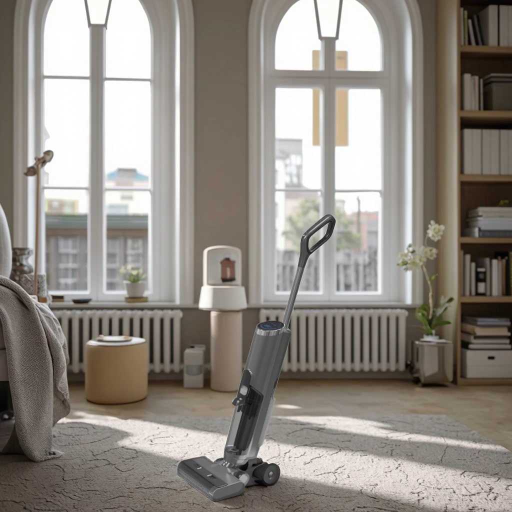 

Portable 2-in-1 Wet Dry Vacuum Cleaner Handheld Cordless Floor Care Brushless Motor Wireless Floor Washer for Hard FloorCleaning