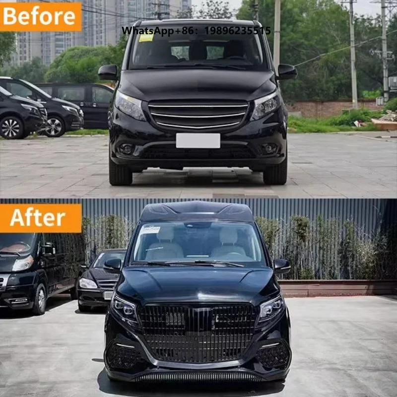 2016-2023y V Class W447 Upgrade to 2024y Facelift Body Kit Upgrade Car Bumpers for W447 Car Accessories Auto Parts