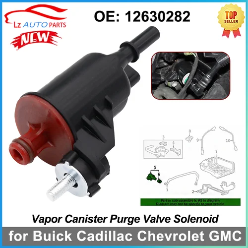 Válvula de purga de recipiente de vapor 12630282 136200-7170 para Buick Cadillac Chevrolet GMC 1815975 SOL916 2M1405 CVS176 PV771 1362007170
