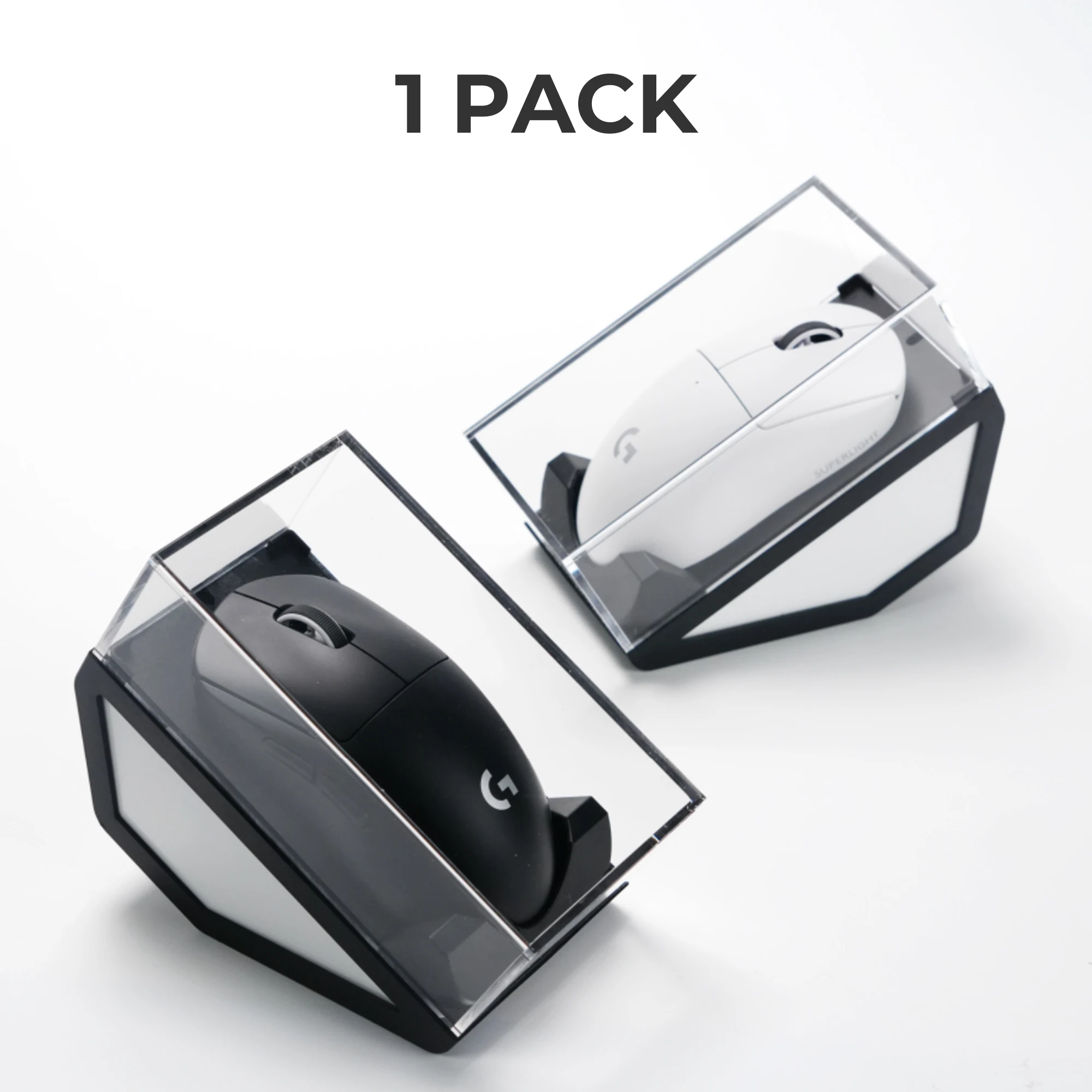 XVX Mouse Storage Display Stand with Clear Acrylic Cover