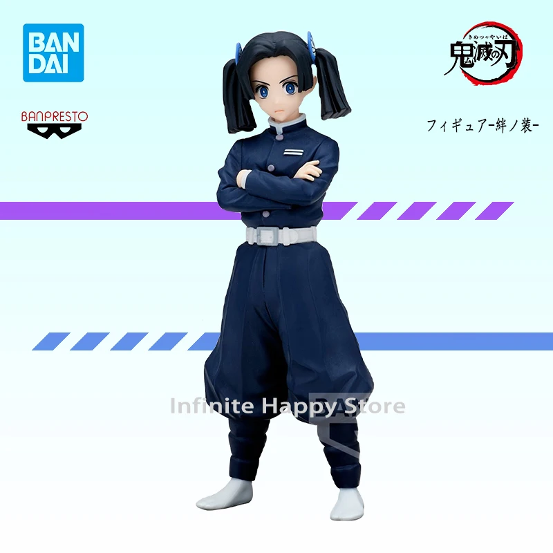 Original Genuine In Stock Bandai Banpresto Anime Demon Slayer Kanzaki Aoi Figure Collectible Kimetsu No Yaiba Ornament Kawaii