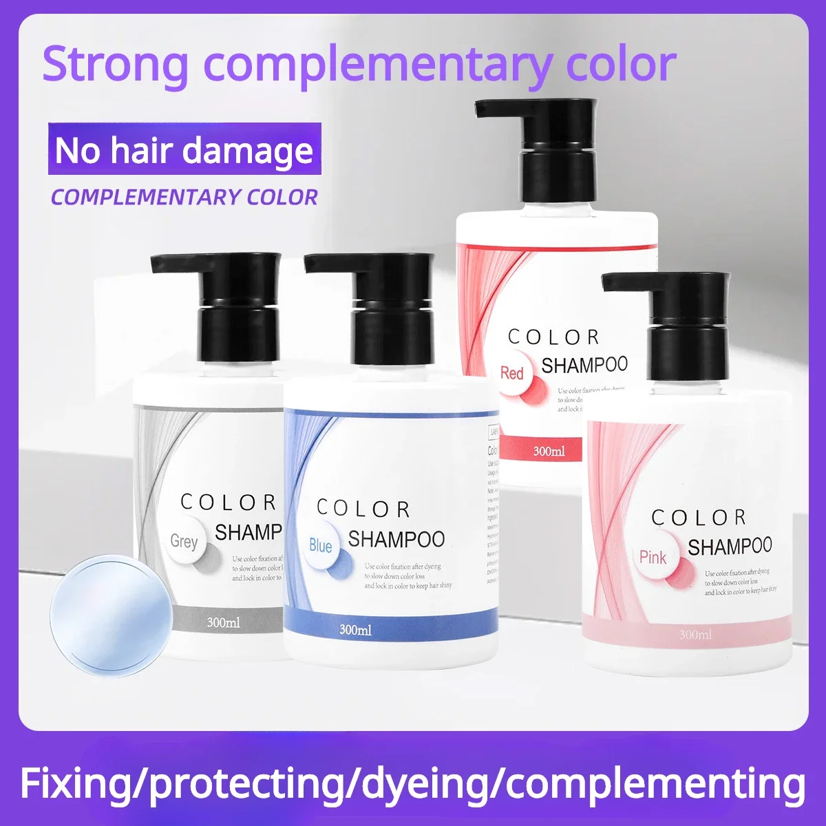 Color Fixing Shampoo Lasting Color Protection After Dyeing Lock Shampoo for Nourishing Hair Moisturizing Protecting Scalp New