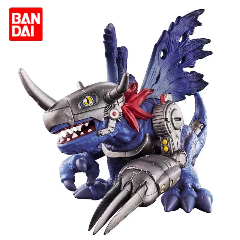 

BANDAI Фирменная Новинка, натуральный большой мягкий пластик DYNA MOTION Digimon, механический Greymon Blue, в наличии