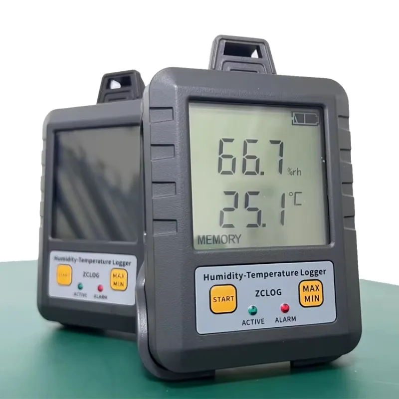 Pharmaceutical Industry Real Time LCD Display Temperature and Humidity Data Logger with Sensor