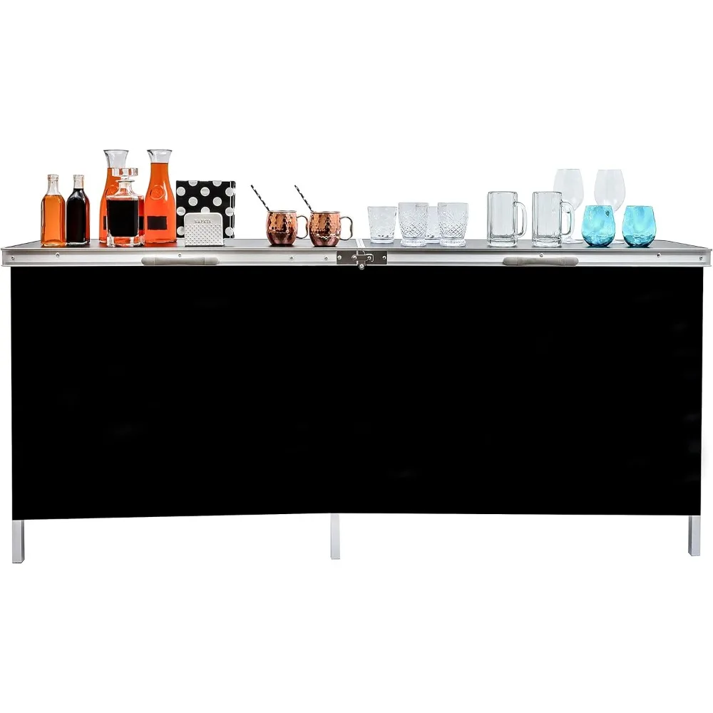 Portable Bar Table, Black