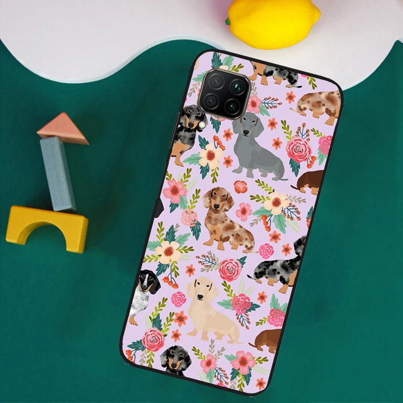 Funda Dachshund Teckel Dackel Dog para Huawei P30 Pro P20 P40 Lite Nova 8i 3i 7i 11i 9 10 SE 5T Y60 Y61 Y70 Y90 Y91