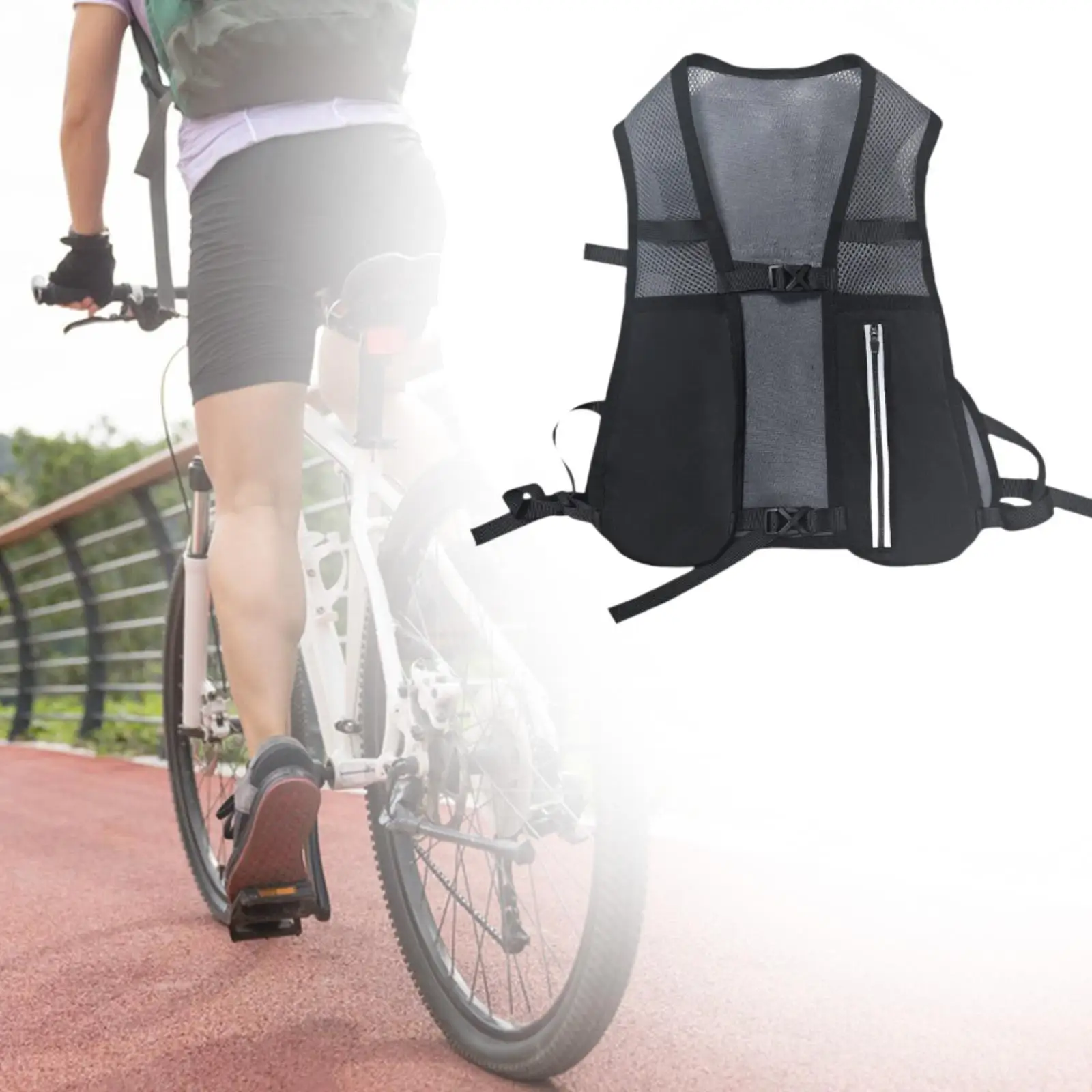 

Hydration Vest Adjustable Runner Rucksack Pack for Hiking Climbing Camping