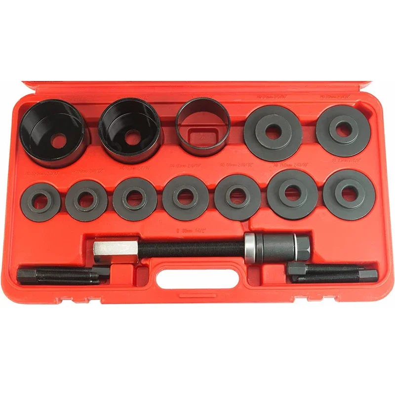 19Pcs Bearing Removal Tools Set Front Wheel Bearing Disassembly and Assembly Tools Kit Automotive Workshop Repair Tool