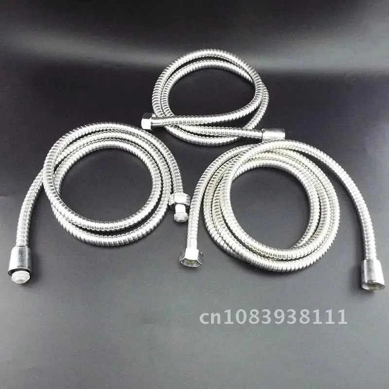 

Flexible Shower Hose Tube 1.2m/1.5/2m Long for home Bathroom Shower Water Hose Extension Plumbing Pipe Pulling Stainless Steel