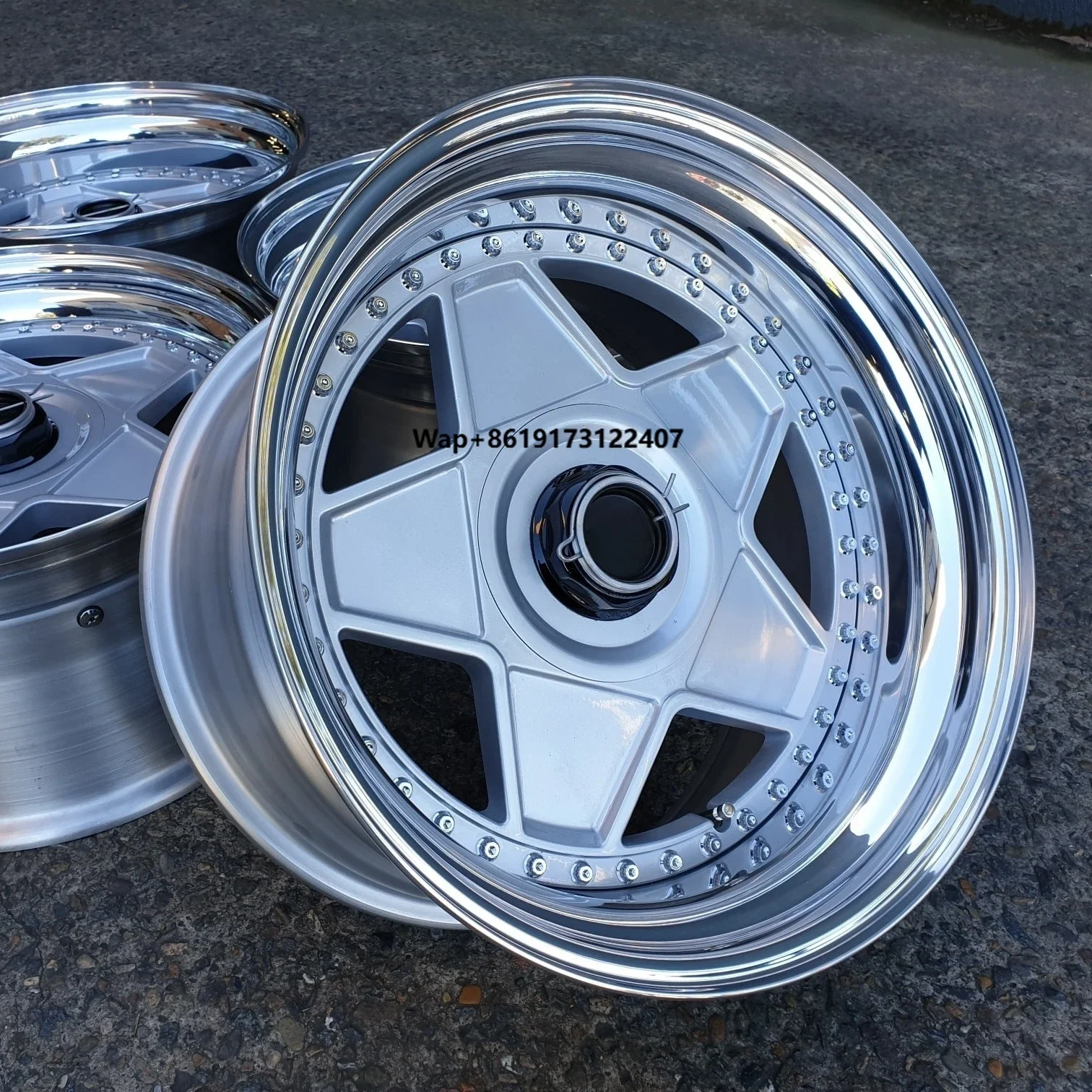 3 Piece 5x108 for F40 F50 288 GTO Enzo LaFerrari F8 Tributo Forged Wheel 16 17 18 Inch Deep Dish Alloy Rim Classic