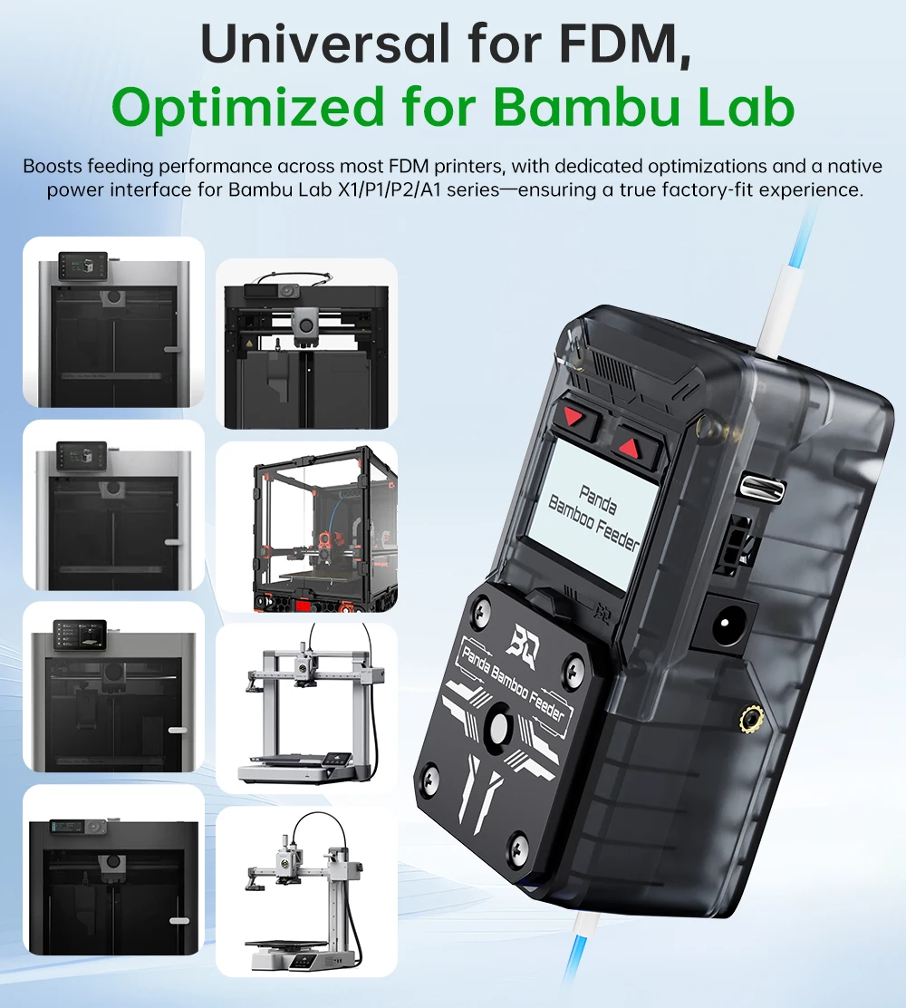 

BIGTREETECH PANDA BAMBOO FEEDER для 3D-принтеров Bambu Lab PXA FDM: Аксессуар для переработки филамента и хранения отходов