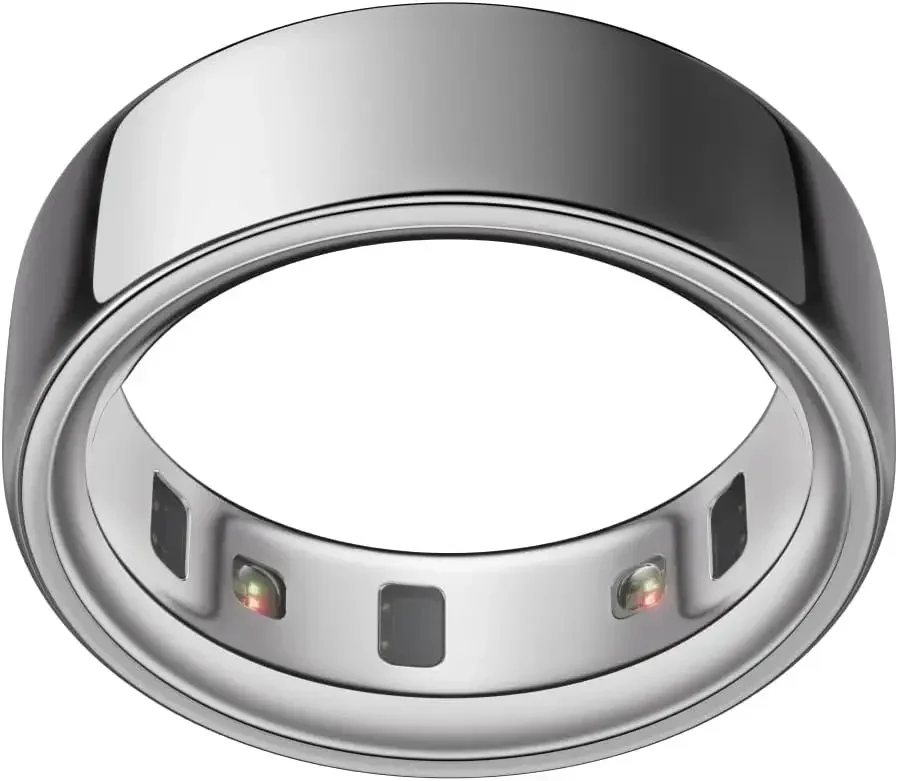 

Ring 4 - Silver - Size 10 - Sleep, Activity, Women’s Health, AI Advisor, Up to 8 Days of Battery Life, Size Before You Buy, Andr