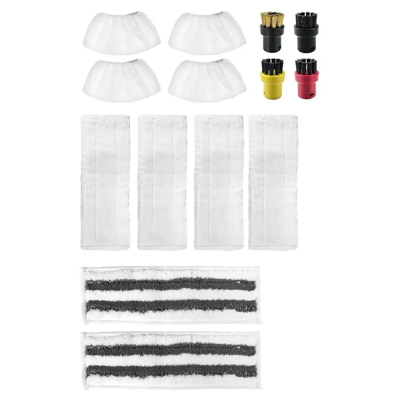 

ABLU-Microfibre Floor Cloth Set White Replacement Parts For Karcher Steam Cleaner, For Karcher Easyfix Sc2 Sc3 Sc4 Sc5 Floor Noz