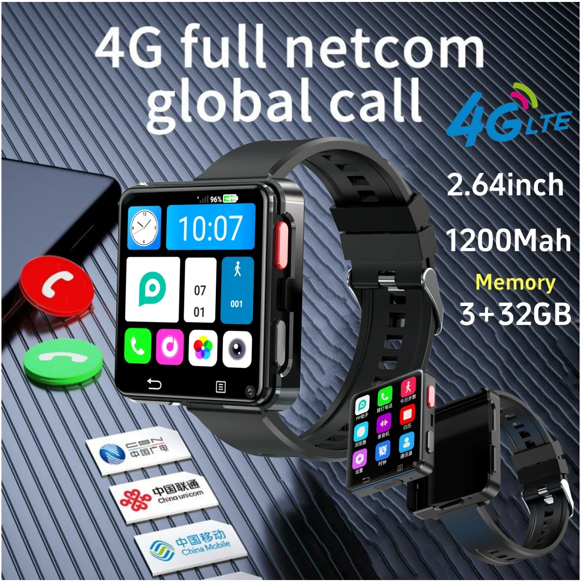 

2MAX Smartwatch Dual Camera Android 11.0 Watch Phone Wifi Videos Calls Smart Watch 4G Network Phone Calls Mini Smart Phone Men