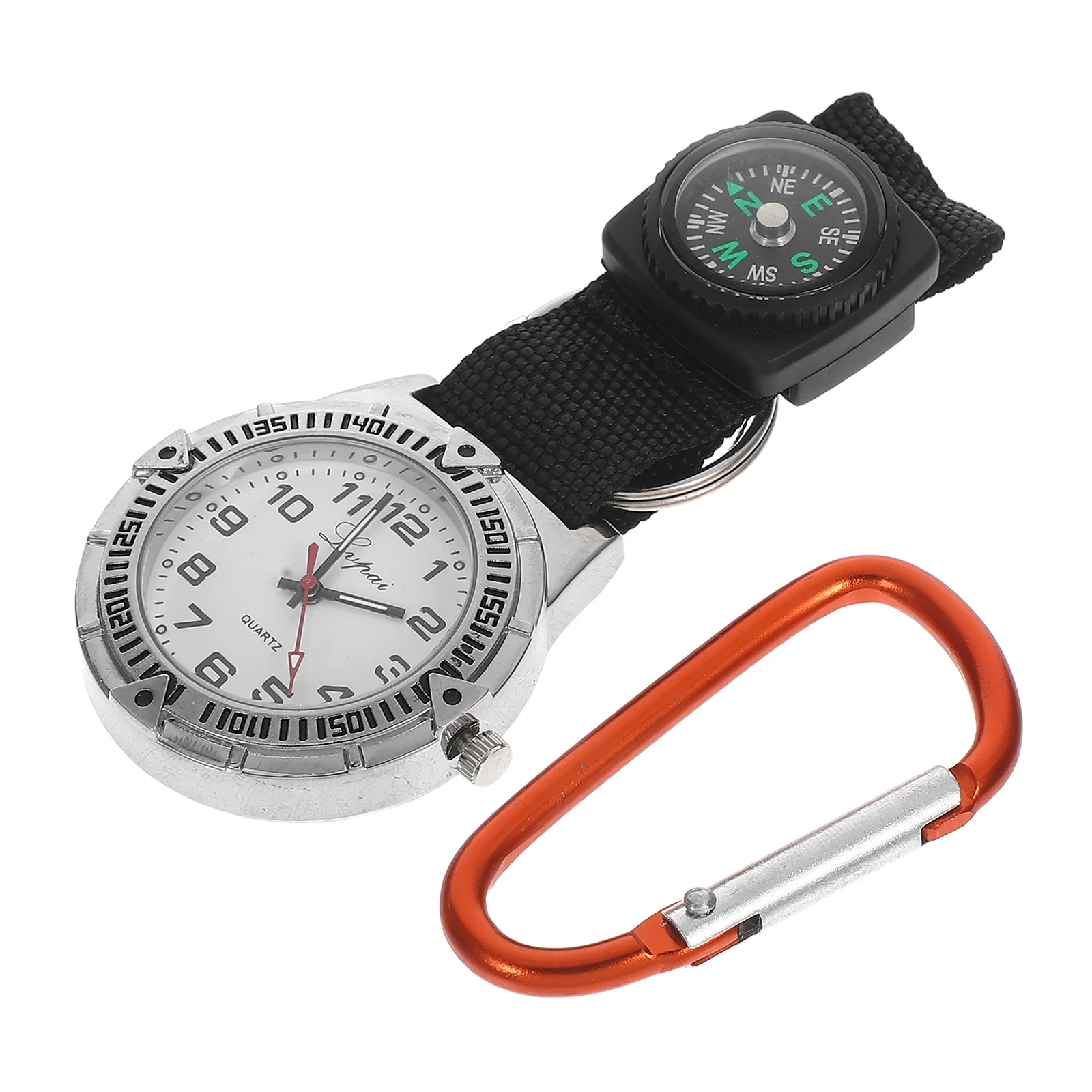 

Mountaineering Clip Watch Nurse Pocket Watch Carabiner Glow Pointer Medical Hospital Outdoor Yellow